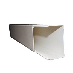 Canaleta TMK-4577 Color Blanco de PVC rígido Auto Extinguible, para uso en interiores, con un largo de 2.5 metros (5500-01250)