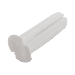 Paquete de 20 taquetes blancos  3/4" y 20 tornillos 8mm x 3/4" (1101-05002)