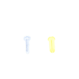 Paquete de 20 taquetes amarillo  1" y 20 tornillos 8mm x 1"