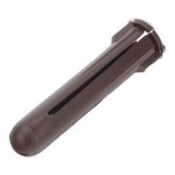 Paquete de 10 taquetes café 1 3/4" y 10 tornillos 10mm x 1 3/4" (1104-05002)