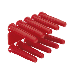 Taquete de 1/4  plástico paquete de 100 piezas para fijar objetos con tornillo en muros y techos de concreto o superficies sólidas, compatible con tornillo TH10X de 10 x 1 1/2"  (1103-03100) 