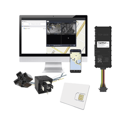 Kit Dispositivo TLW26BL para localización para vehículos / Conectividad 4G LTE y BLE 5.0 / Diferentes tipos de notificaciones / Corte y restablecimiento de energía / Relay + EPCOMGPSANUAL + SIM500MB2Y