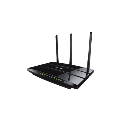 Router inalámbrico AC 1200 doble banda 1 puerto WAN 10/100/1000 Mbps Y  4 puertos LAN 10/100/1000 Mbps, 1 puerto USB 2.0