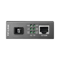 Convertidor Fibra Óptica WDM Monomodo / 1 puerto RJ45 10/100 Mbps / 1 puerto SC/UPC 100 Mbps /  Hasta 20 Km / Para su Funcionamiento Requiere el Modelo MC111CS / Plug and Play
