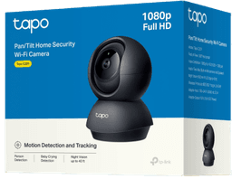 Cámara PTZ Wi-Fi Hogar / 1080p Full HD / Visión Nocturna 12 m (39.4 ft) / Detección de Personas y Llanto de Bebé / Seguimiento Automático / Audio Bidireccional / Almacenamiento microSD hasta 512 GB / Compatible Alexa y G