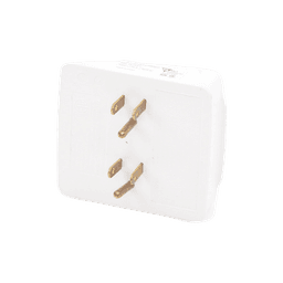 Multicontacto para pared con 6 contactos color blanco,125 V /15 A
