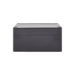 Gabinete Plástico Negro para Exterior (IP65) de 100 x 68 x 50 mm Cierre por Tornillos. 