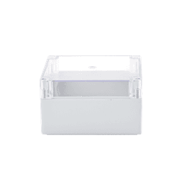 Gabinete Plástico para Exterior (IP65) de 160 x 160 x 90 mm Cierre por Tornillos Tapa Transparente.