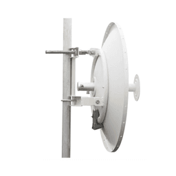 Antena direccional de 2ft, 5.9 a 7.1 GHz, Ganancia 30 dBi, Conectores RP-SMA Hembra, Polarización doble, incluye montaje para torre o mástil 