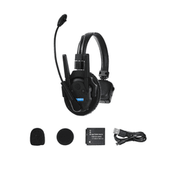 Intercomunicador Inalámbrico TXtalk Pro / Antenas Externas / Rango 500m / Hasta 13 Unidades Conectadas / Auricular Monoaural / Batería 1050mAh / ABS Ligero y Cuero Suave