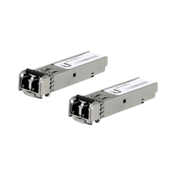 UFiber Módulo SFP, transceptor MiniGibic MultiModo 1.25 Gbps, distancia 550m, conectores LC, paquete de 2 piezas