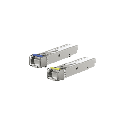 UFiber Módulo SFP, transceptor MiniGibic MonoModo 1.25 Gbps, distancia 3km, un conector LC, incluye 2 tranceptores