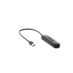 HUB USB-A 3.0 4 en 1 | 4 Puertos USB-A 3.0 (5Gbps) | Cable de 25 cm | Indicador Led | Ideal para Transferencia de Datos | Entrada USB-C para alimentar equipos de mayor consumo como discos duros | Color Negro.