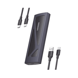 Carcasa Disco Duro NVME M.2 (Enclosure) | Hasta 2TB | USB3.2 a 10 Gbps | Soporta M Key y B+M Key | Compatible con SSD M.2 NVME 2230/2242/2260/2280 | UASP | S.M.A.R.T. | TRIM | ESD Incorporado | Color Negro | Caja de Aluminio.
