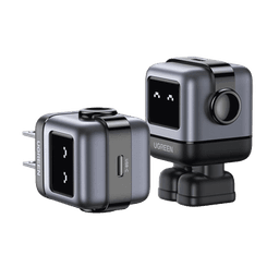 Cargador Mini GaNRobot 30W serie UNO | 1 USB-C de Carga Rápida | Tecnología GaN II | Multiprotocolo PD/QC/SCP/FCA | Carga Inteligente | Pantalla LED | Zapato Magnético Extraíble | Thermal Guard | Color Negro.