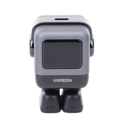 Cargador Mini GaNRobot 30W serie UNO | 1 USB-C de Carga Rápida | Tecnología GaN II | Multiprotocolo PD/QC/SCP/FCA | Carga Inteligente | Pantalla LED | Zapato Magnético Extraíble | Thermal Guard | Color Negro.