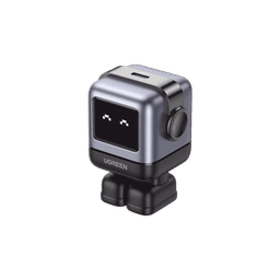 Cargador Mini GaNRobot 30W serie UNO | 1 USB-C de Carga Rápida | Tecnología GaN II | Multiprotocolo PD/QC/SCP/FCA | Carga Inteligente | Pantalla LED | Zapato Magnético Extraíble | Thermal Guard | Color Negro.