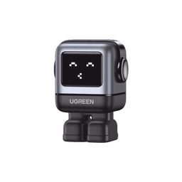 Cargador RobotGaN de 65W Serie UNO | 3 Puertos de Carga Rápida | 2 USB-C | 1 USB-A | PD 3.0 | QC 4.0 | Carga Inteligente | Tecnología GaN II | Zapato Magnético Extraíble | Carcasa Ignífuga | Pantalla LED