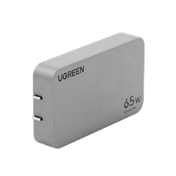 Cargador Ultra Slim 65W Nexode Pro| Diseño de Pared Plano | 3 Puertos de Carga Rápida | 2 USB-C | 1 USB-A | Tecnología GaNInfinity | PD3.1 de 65W / QC4.0 | Tecnología de Protección Térmica | Optimiza la Carga | Ca