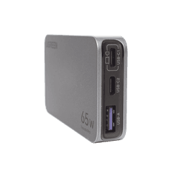 Cargador Ultra Slim 65W Nexode Pro| Diseño de Pared Plano | 3 Puertos de Carga Rápida | 2 USB-C | 1 USB-A | Tecnología GaNInfinity | PD3.1 de 65W / QC4.0 | Tecnología de Protección Térmica | Optimiza la Carga | Ca
