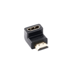 Adaptador HDMI de 90 Grados Macho a Hembra / Hacia Abajo / HDMI 2.0  4K@60Hz / Proporciona Flexibilidad Sin Doblar los Cables HDMI