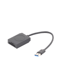 Lector de tarjetas USB-A 3.0 a MicroSD (TF) / SD | 5Gbps | Soporta hasta 2TB | Soporta Windows/Mac OS/Linux/Android | Lectura de Tarjetas Simultánea | No Requiere Controlador | Cable de 15cm.