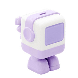 Cargador Mini GaNRobot 30W serie UNO | 1 USB-C de Carga Rápida | Tecnología GaN II | Multiprotocolo PD/QC/SCP/FCA | Carga Inteligente | Pantalla LED | Zapato Magnético Extraíble | Thermal Guard | Color Lila.