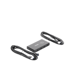 Conmutador USB para Compartir 4 Puertos USB 3.0 a 2 PC Ìs | Cambio Mediante Botón | Incluye Dos Cables USB de 1.5 m | ABS | Permite que 2 Usuarios Compartan 4 Dispositivos Periféricos USB3.0, como una impresora, un escáner, etc.