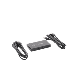 Conmutador USB para Compartir 4 Puertos USB 3.0 a 2 PC Ìs | Cambio Mediante Botón | Incluye Dos Cables USB de 1.5 m | ABS | Permite que 2 Usuarios Compartan 4 Dispositivos Periféricos USB3.0, como una impresora, un escáner, etc.