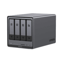 NASync DXP4800 Plus | SO UGOS Pro |  Pentium Gold 8505 Intel® Core™ i5 | 4-Bahias (SATA) hasta 96TB | 2* M.2 SSD hasta 16TB | 8GB DDR5 (Exp. a 64GB) | 2 Ethernet | HDMI 4K | 2* USB2.0 | 1*USB 3.2Gen1 | 1* USB 3.2Gen2 | 1*USB-C 3.2Gen2 | SD 3.0