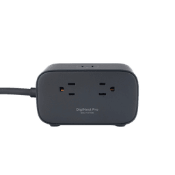 Cargador de Escritorio y Tomacorriente Múltiple | 3 Puertos USB-C | 1 Puertos USB-A | 3 Tomacorriente de CA | Tecnología GaN II | 1 USB 100W PD | Carga Rápida | Diseño Innovador en Forma de Cubo | Interruptor de Apagado.