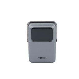Power Bank Serie UNO Inalambrico | 10000mAh | 7.5W/20W  |  Con Emojis de Estado | Carga Rápida USB-C Bidireccional  | Pantalla TFT  Inteligente | Con Holder | Color Grey.