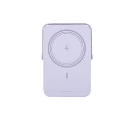 Power Bank Serie UNO Inalambrico | 10000mAh | 7.5W/20W  |  Con Emojis de Estado | Carga Rápida USB-C Bidireccional  | Pantalla TFT  Inteligente | Con Holder | Color Purple.