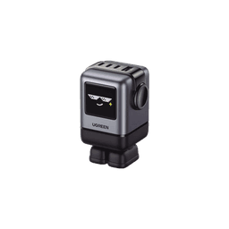 Cargador RobotGaN de 100W Serie UNO | 4 Puertos de Carga Rápida | 3 USB-C | 1 USB-A | PD 3.0 | QC 4.0 | Carga Inteligente | Tecnología GaN II | Zapato Magnético Extraíble | Carcasa Ignífuga | Pantalla LED