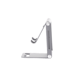 Soporte para Teléfono Celular de Aluminio | Angulo Ajustable | Amplia Compatibilidad con dispositivos de 4.7'' a 7.9'' | Antideslizante | Antiarañazos | Plegable | Color Gris.
