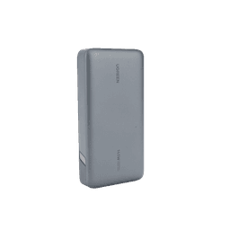 Power Bank de 25000mAh | 3 Salidas 145W Max. | USB-A + 2 USB-C | PD 3.0, QC3.0 | FCP | SCP | Pantalla Inteligente | Carcasa Ignifuga | Color Gris | Incluye Cable USB de 50cm | Carga tu Laptop de Manera Segura.