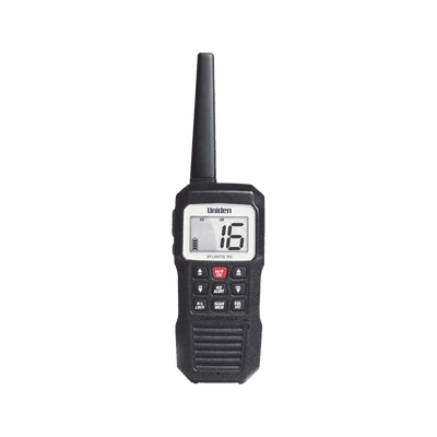 Radio Marino Portátil VHF, flotante y sumergible, Rx: 156.050-163.275MHz Tx: 156.025-157.425MHz, cumple con los canales marinos Internacionales, de EUA y Canadá