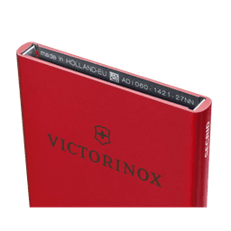 Tarjetero / Almacenamiento Seguro 4-6 Tarjetas / Aluminio Duradero / Protección RFID / Sistema Deslizamiento Patentado / Color Rojo.