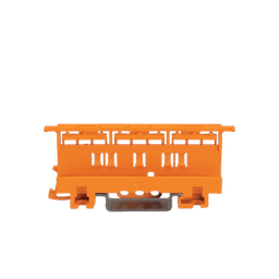 Portador de Montaje de la Serie 221 / 4 mm² / Montaje en Riel DIN-35 y Montaje con Tornillos / Color Naranja / Material PA66 / UL94 V0