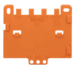Placa de Retención para Soporte de Montaje / Series 221 o 222 / Ajuste DIN-35 / Datos Mecánicos y Materiales Incluidos