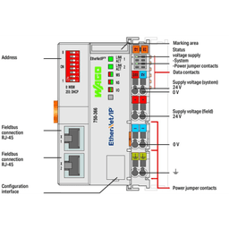 Acoplador de bus de campo EtherNet/IP; 4ª generación; DLR