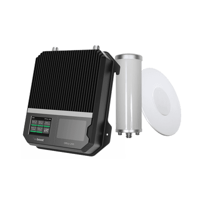 Kit Amplificador de Señal Celular 2G, 3G y 4G / Mejora llamadas convencionales y VoLTE / Amplifica señal de TELCEL, AT&T y MOVISTAR / Cubre hasta 400 m² con una antena y hasta 1600 m² con 4 antenas.