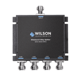 Divisor de potencia de 4 salidas, 50 Ohm, 600-4000MHz con conectores N-Hembra.