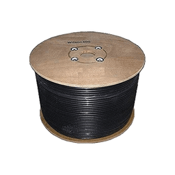 Carrete de Cable Coaxial de Baja Perdida WILSON400 Tipo LMR400. 50 Ohm de Impedancia. 152.4 Metros (500 Pies)