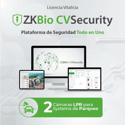 Licencia para ZKBio CVsecurity para modulo de estacionamiento de 2 carriles con camara de reconocimiento de placas