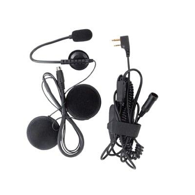 MICRÓFONO CON BOOM PARA CASCO ABIERTO P/ RADIOS ICOM ICF3G/ ICF4G/ ICF3GS/ ICF4GS/ IC-F11/ 21/ 14/ 24/ 33/ 43/ 3021/ 4021.