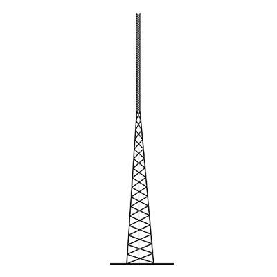 Torre Autosoportada de 24 metros (Resistencia al viento 112 Km/h). Linea SSV.