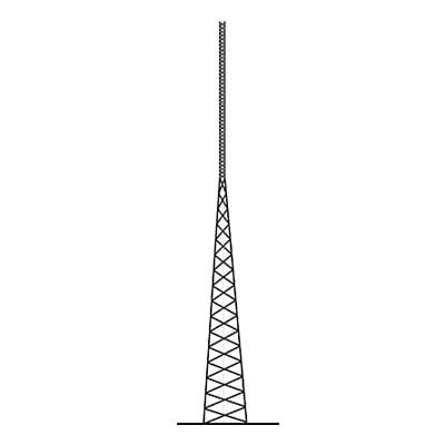 Torre Autosoportada Tubular ROHN de 39 metros Linea SSV HEAVY DUTY.