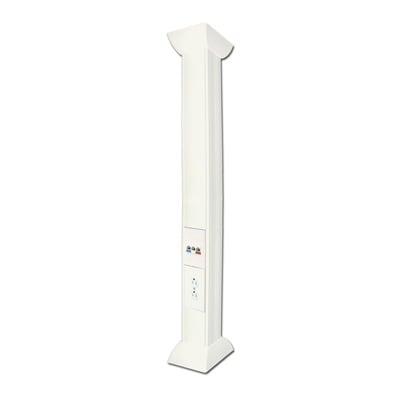 Pole Blanco de 3m para instalaciones eléctricas, voz y datos, No incluye accesorios, se venden por separado los  modelos TEK100DUPLEX( accesorios de fijacion y contacto duplex) y TEK100UNI ( soporte y tapa universal) (13000-01000)