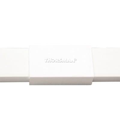 Pieza de unión color blanco de PVC auto extinguible,  para canaleta TMK1720 (5280-02001) 